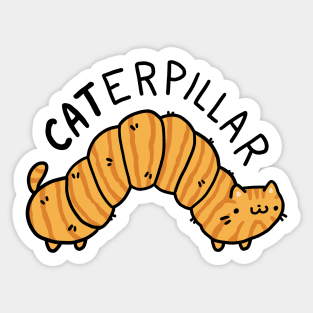 Orange Tabby CATerpillar Sticker